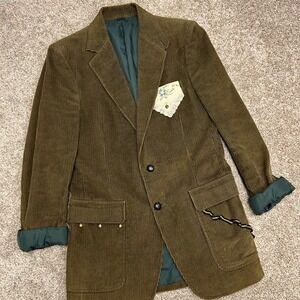 Vintage Sears Contemporary Lines Corduroy Blazer Size 38R Altered Women's